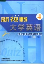 新视野大学英语词汇与语法练习  活页  4