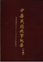 中华民国史事纪要  初稿  中华民国六十年（1917  七至九月