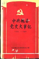 中共魏县党史大事记  1926-1949