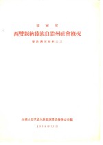 云南省西双版纳傣族自治州社会概况  傣族调查材料之三