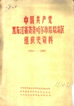 中国共产党黑龙江省齐齐哈尔市昂昂溪区组织史资料  1954-1987