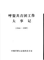 呼盟共青团工作大事记  1945-1987