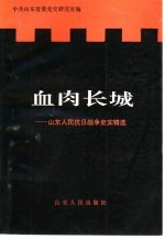 血肉长城  山东人民抗日战争史实精选