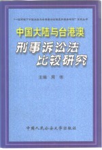 中国大陆与台、港、澳刑事诉讼法比较研究