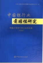 中国银行业前瞻性研究  中国工商银行博士后报告集  2006