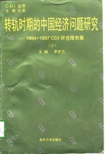 转轨时期的中国经济问题研究  1994-1997CDI研究报告集  上