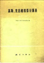 高斯、克吕格投影计算表  纬度0°-60°