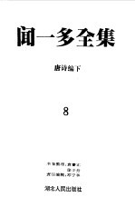 闻一多全集  8  唐诗编  下