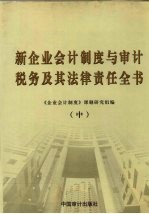 新企业会计制度与审计、税务及其法律责任实务全书  中