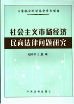 社会主义市场经济民商法律问题研究