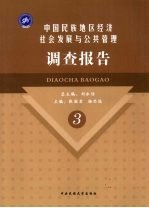 中国民族地区经济社会发展与公共管理调查报告