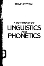 A Dictionary of Linguistics and Phonetics