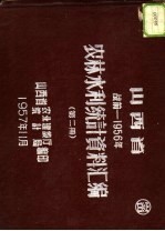 山西省农林水利统计资料汇编  战前-1956年  第2册