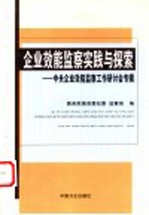 企业效能监察实践与探索  中央企业效能监察工作研讨会专辑