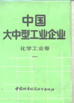 中国大中型工业企业  化学工业卷  1