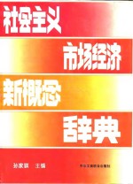 社会主义市场经济新概念辞典