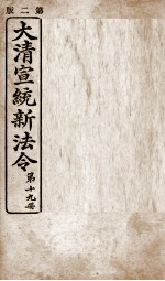 大清宣统新法令  第19册