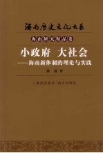 小政府  大社会  海南新体制的理论与实践