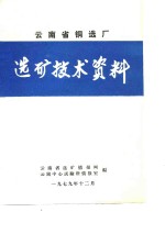 云南省铜选厂选矿技术资料