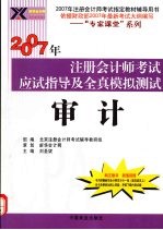 2007年注册会计师考试应试指导及全真模拟测试  审计