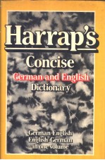 Harraps Concise：German and English Dictionary