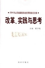 改革、实践与思考  2004年山东省国税系统优秀税收论文集