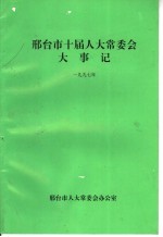 邢台市十届人大常委会大事记  1997年