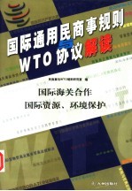 国际通用民商事规则与WTO协议解读  国际海关合作 国际资源、环境保护