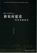 新农村建设村庄治理研究