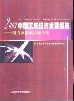 中国区域经济发展报告  2003  国内及国际区域合作