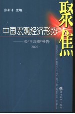 中国宏观经济形势聚焦  央行调查报告  2002