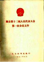 鄞县第十二届人民代表大会第一次会议文件