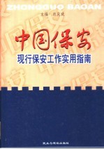 中国保安：现行保安工作实用指南  上