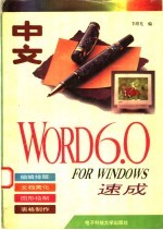 中文 Word 6.0 for Windows速成