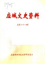 应城文史资料  总第21辑