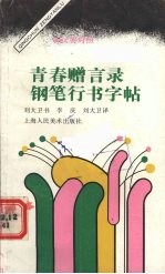 青春赠言录钢笔行书字帖  汉英对照