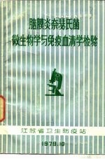 脑膜炎奈瑟氏菌微生物学与免疫血清学检验