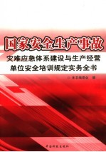 国家安全生产事故灾难应急体系建设与生产经营单位安全培训规定实务全书  第2卷