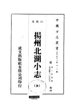 扬州北湖小志  全