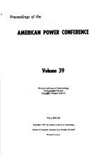 PROCEEDINGS OF THE AMERICAN POWER CONFERENCE VOLUME 39