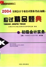 2004全国会计专业技术资格考试  初级  应试精品题典  初级会计实务