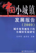 中国小城镇发展报告  城乡统筹视角下的小城镇  2009