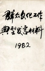 群众文化工作典型发言材料  1982