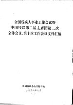 全国残疾人事业工作会议暨  中国残联第二届主席团第二次全体会议、第十次工作会议文件汇编