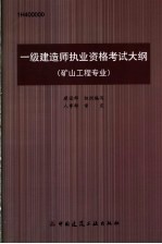 一级建造师执业资格考试大纲  矿山工程专业