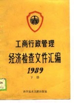 工商行政管理经济检查文件汇编  1989  下