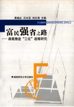 富民强省之路  湖南推进“三化”战略研究