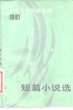 中国文学作品年编  1981短篇小说选