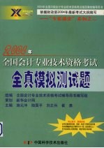 2004年全国会计专业技术资格考试  全真模拟测试题