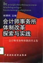 会计师事务所体制改革探索与实践  会计师事务所体制改革文集